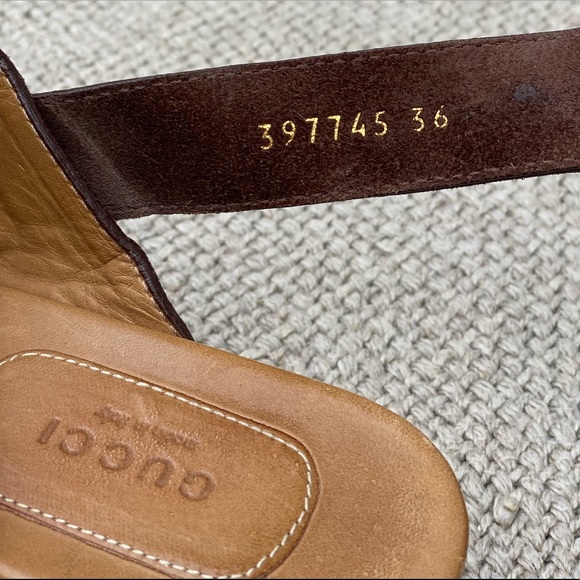 Gucci Amstel Horsebit brown suede Clogs. EUC. Size EU 36. Comes with box. - Picture 11 of 16